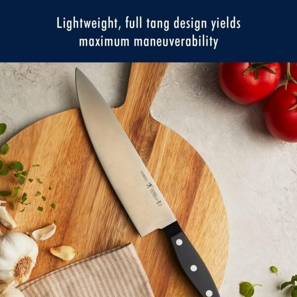 HENCKELS Premium Quality 15-Piece Knife Set with Block, Razor-Sharp, German Engineered Knife Informed by over 100 Years of Masterful Knife Making, Lightweight and Strong, Dishwasher Safe - Image 5