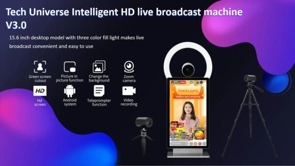 New Best Live Streaming Machine 15.6inch Lcd Touch Screen Live Streaming Machine Support Remote Live Broadcast Video - Image 4